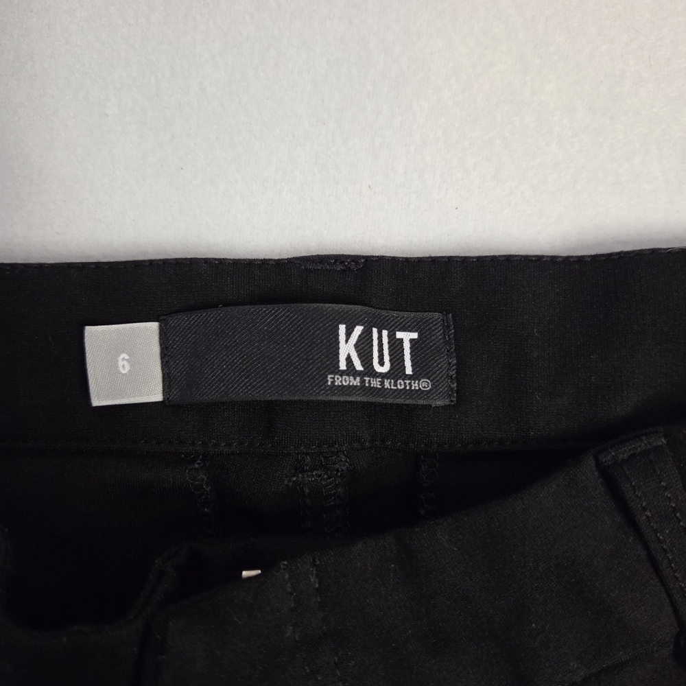 Kut From The Kloth Mia Ankle Skinny Pants Black Size 6 - Picture 10 of 11
